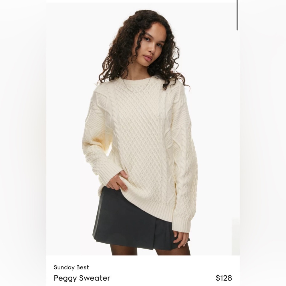 Peggy Sweater - Sunday Best, Aritzia S Whisper White